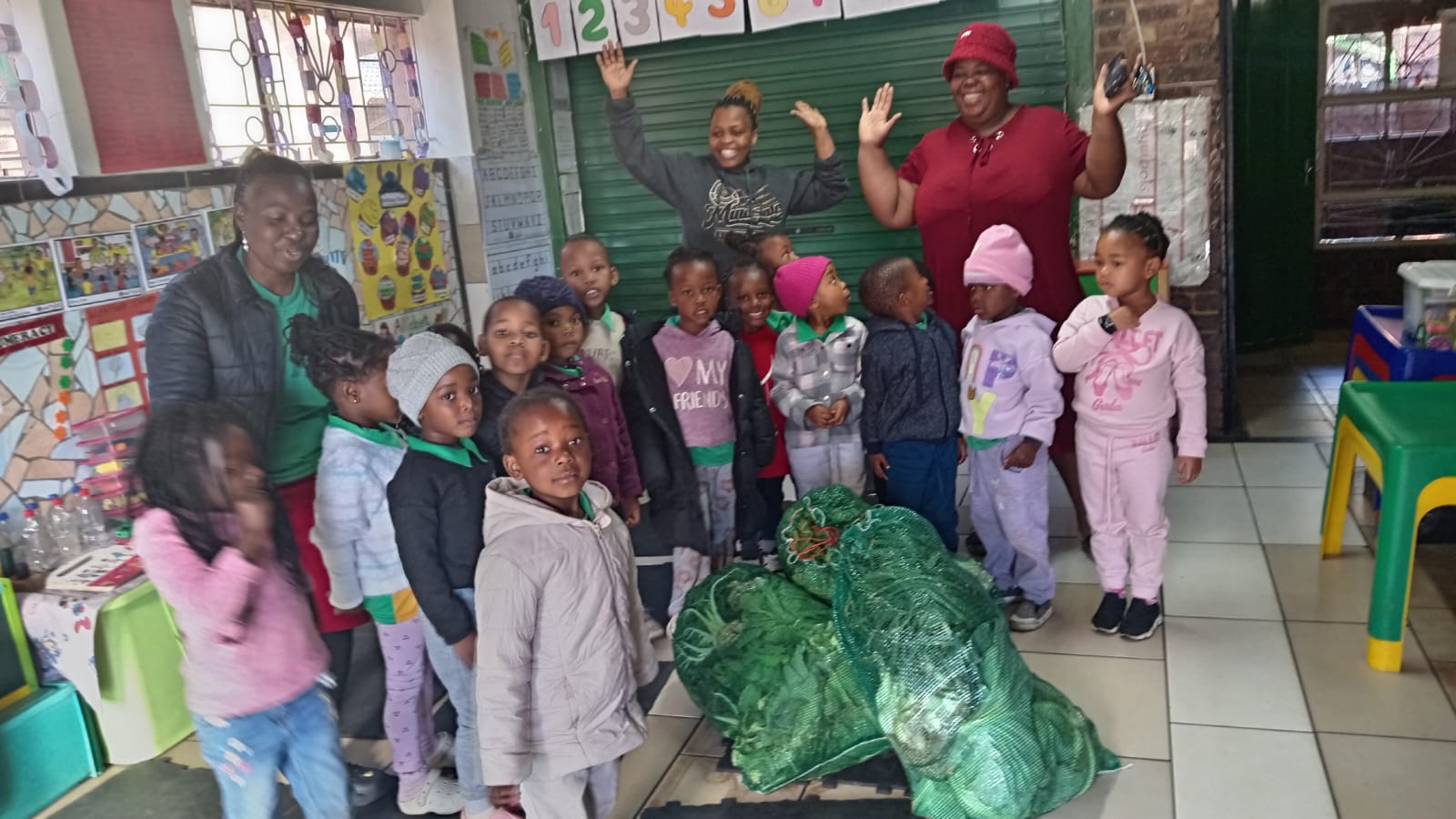 Donating essential supplies to a local Mamelodi daycare